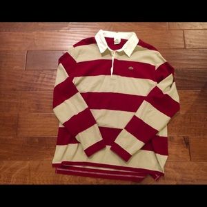 Lacoste Long Sleeve size XL Rugby Polo